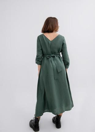 Linen oversize wide transformer dress midi8 photo