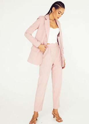 SINGLE-BREASTED BLAZER IN SOFT PINK GEPUR6 photo