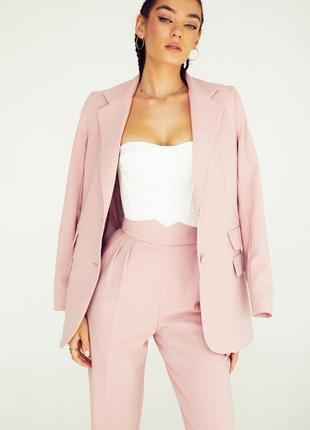 SINGLE-BREASTED BLAZER IN SOFT PINK GEPUR2 photo