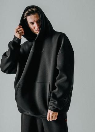Oversized hoodie OGONPUSHKA Stereo black6 photo