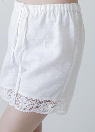 Linen pajamas with cotton lace. ethno collection4 photo