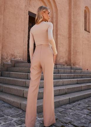 STRAIGHT TROUSERS IN BEIGE GEPUR6 photo