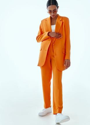 BRIGHT ORANGE BLAZER GEPUR5 photo