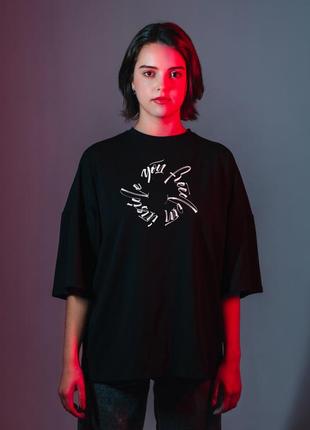 Limited Oversize T-Shirt “Freedom Inside You” with handprint1 photo