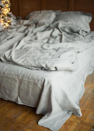 Linen bedding set "fog"