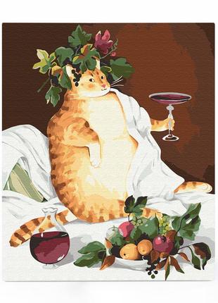 Painting by numbers ORNER x InnaRuda Hedonistic cat2 photo