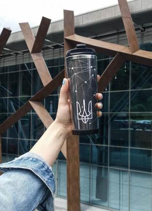 THERMAL MUG ZIZ trident of Ukraine2 photo