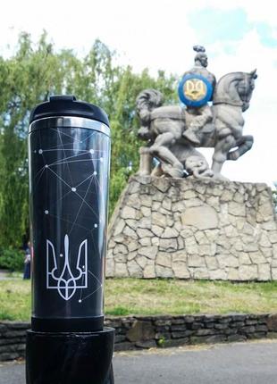 THERMAL MUG ZIZ trident of Ukraine3 photo