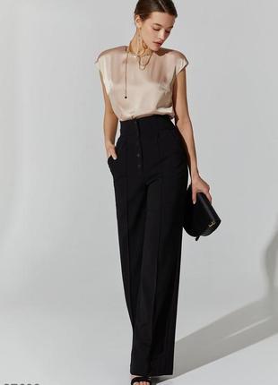 WIDE-LEG HIGH-WAISTED PALAZZO TROUSERS GEPUR2 photo