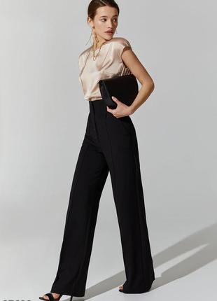 WIDE-LEG HIGH-WAISTED PALAZZO TROUSERS GEPUR4 photo