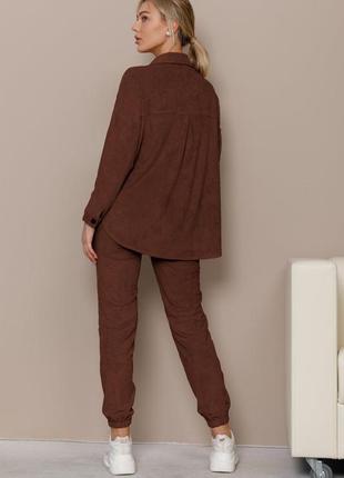 SUEDE SUIT WITH SHIRT GEPUR3 photo