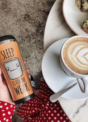 THERMAL MUG ZIZ SLEEP FOR THE WEAK3 photo