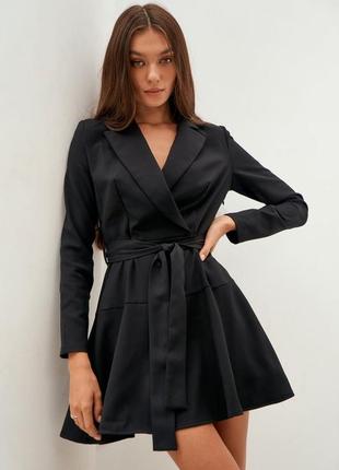 BLACK FITTED DRESS GEPUR