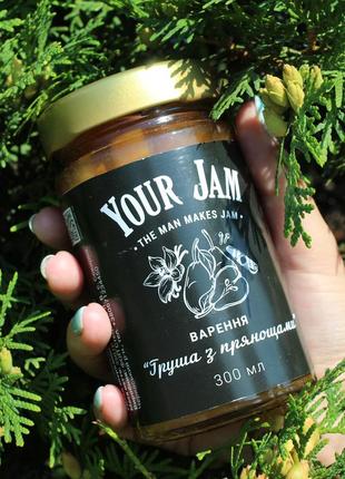 Natural pear jam  "Pear with spices" 2 x 350 g3 photo