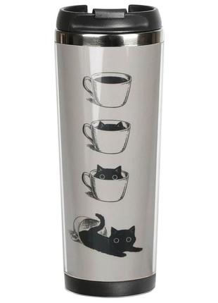 THERMAL MUG ZIZ A cat in a cup