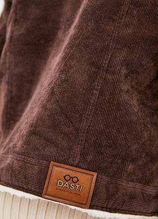 Women's wool corduroy jacket DASTI Denim brown4 photo