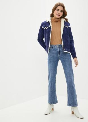 Women's wool corduroy jacket DASTI Denim blue2 photo