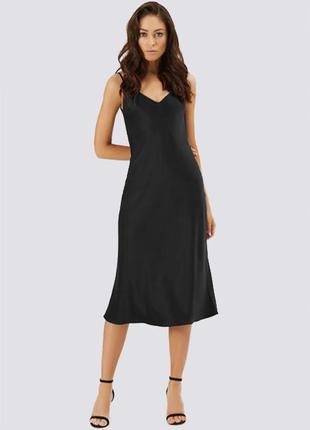 Slip dress with open back