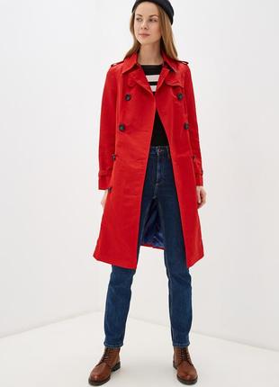 Women's trench coat DASTI Iconic Relaxed red2 photo