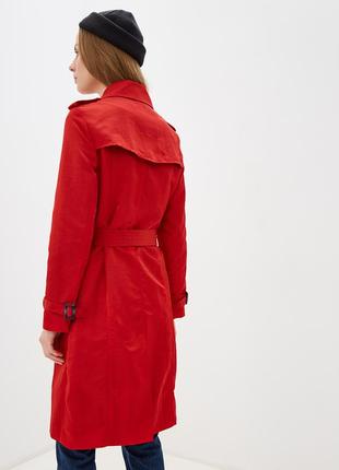 Women's trench coat DASTI Iconic Relaxed red4 photo