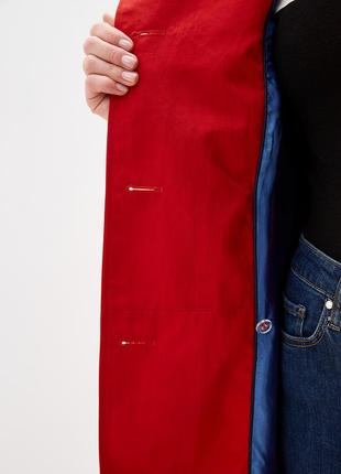 Women's trench coat DASTI Iconic Relaxed red3 photo