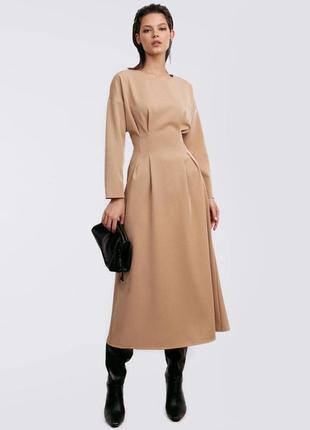 Dress with an Accent On the Waist, midi