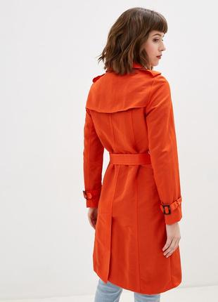 Women's trench coat DASTI Iconic Relaxed orange3 photo