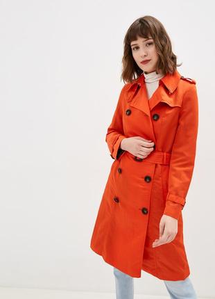 Women's trench coat DASTI Iconic Relaxed orange1 photo