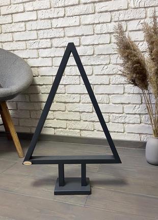 Christmas tree wooden eco 40x60 cm gray