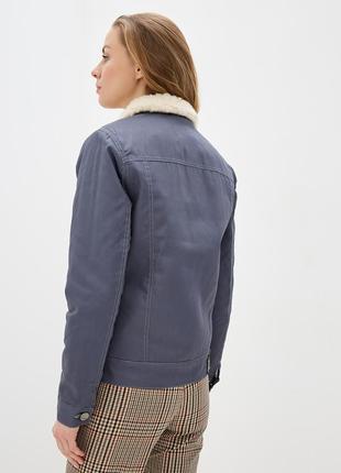 Women's denim jacket on wool DASTI Denim Urban gray3 photo
