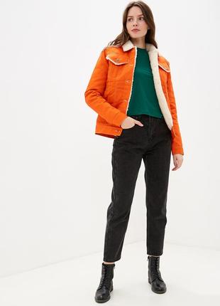Women's denim jacket on wool DASTI Denim Urbanorange2 photo