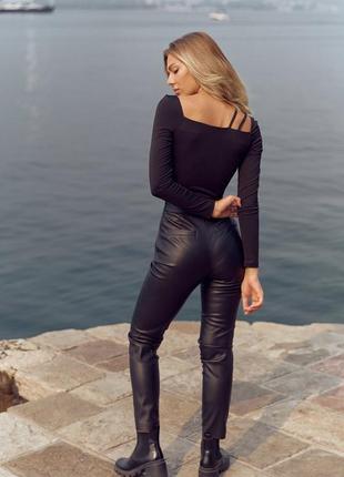 TAPERED LEATHER PANTS GEPUR5 photo