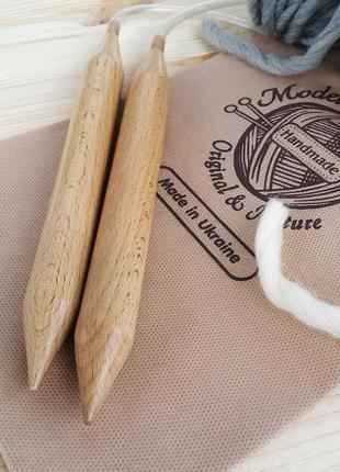 Knitting needles circular, Giant wooden needles, 20mm2 photo