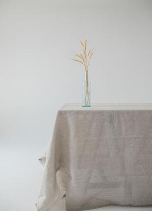 Linen classic natural tablecloth "eco". Size: M - 140*190 cm1 photo