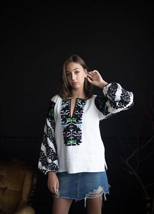 Embroidered blouse hand embroidery