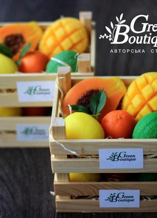 Souvenir soap Lime Mandarin Lemon Mango Papaya box3 photo
