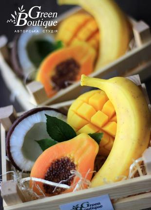 Souvenir soap Coconut Banana Mango Papaya box3 photo