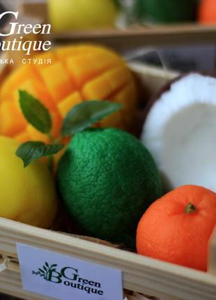 Souvenir soap Coconut Mango Papaya Lemon Lime Mandarin box4 photo