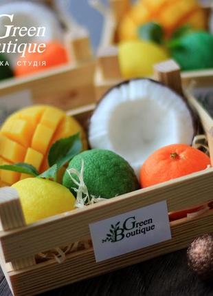 Souvenir soap Coconut Mango Papaya Lemon Lime Mandarin box5 photo