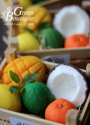 Souvenir soap Coconut Mango Papaya Lemon Lime Mandarin box3 photo
