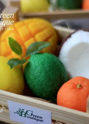 Souvenir soap Coconut Mango Papaya Lemon Lime Mandarin box9 photo
