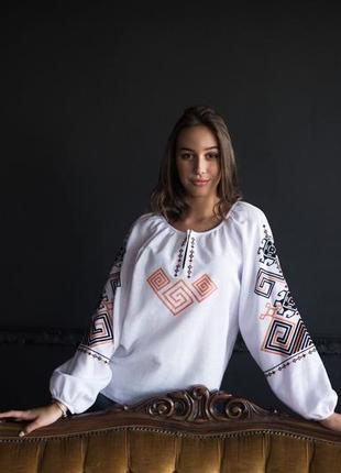 Embroidered blouse hand embroidery2 photo