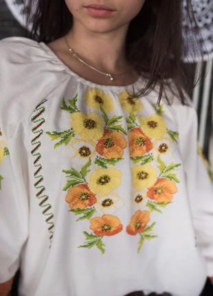 Embroidered blouse hand embroidery4 photo