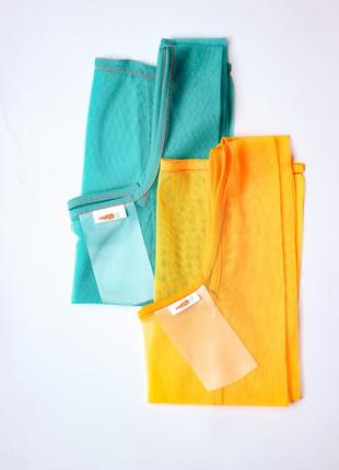 Tote bag of mesh, handmade. shopper bag, packing.