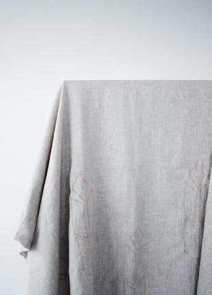 Tablecloths with machine embroidery. Collection "Spikelet". Size: 140*190 cm