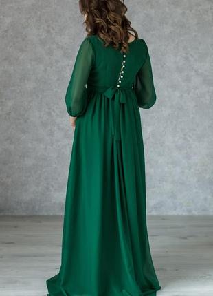 Elegance Formal Maternity Dress for Future Mom | Emerald2 photo
