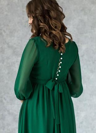 Elegance Formal Maternity Dress for Future Mom | Emerald3 photo