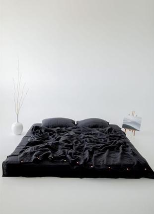 Linen bedding set "graphite"4 photo