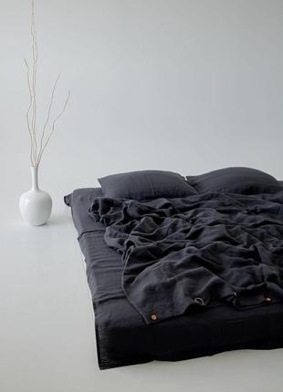 Linen bedding set "graphite"