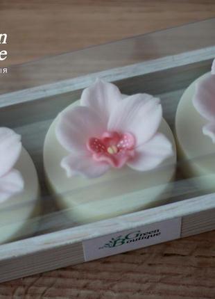 Gift set of glycerine soap 3 orchids5 photo